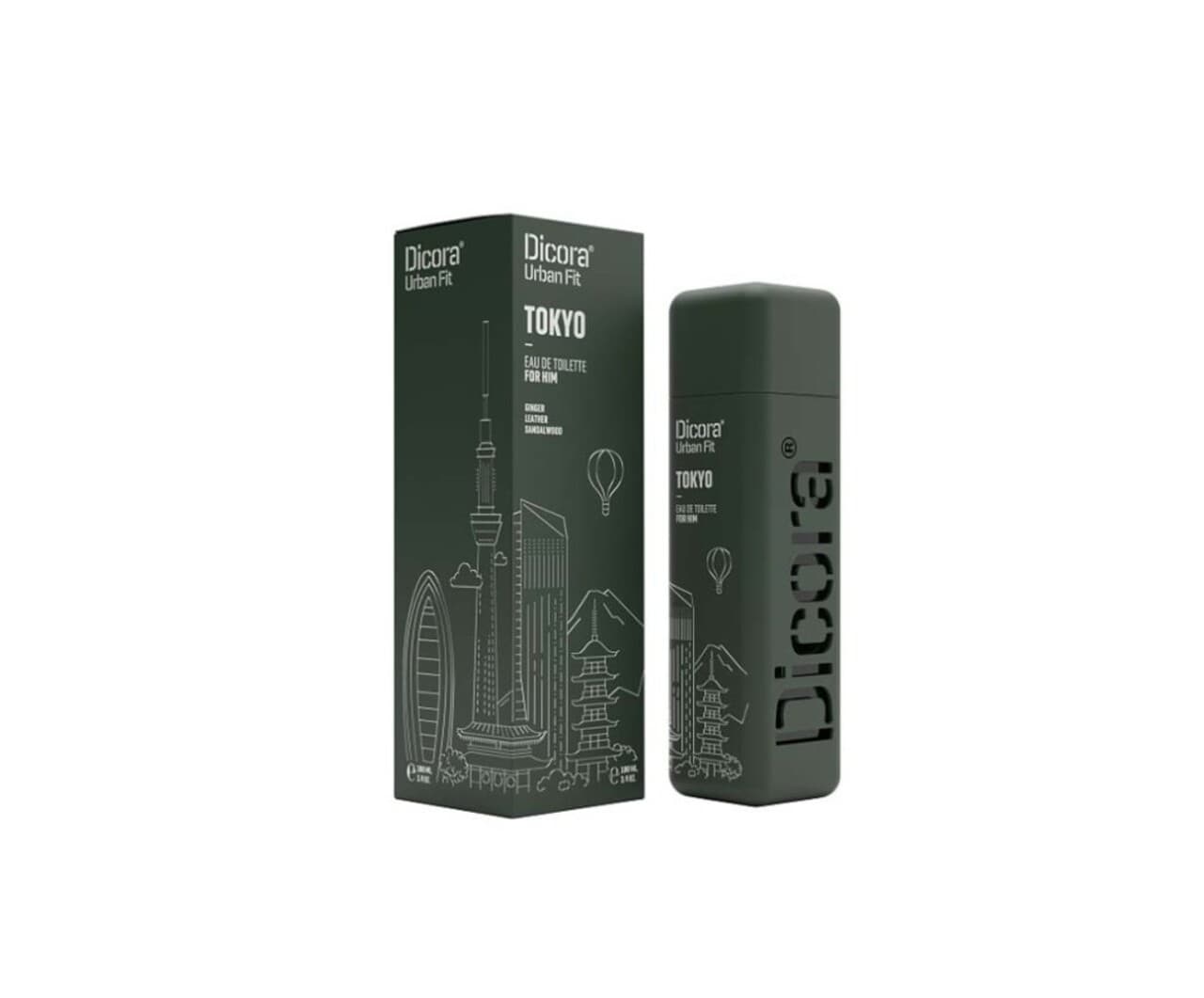 Apa de toaleta pentru barbati, Tokyo, 100 ml, Dicora Urban Fit