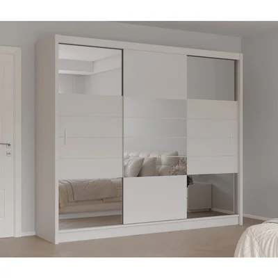 Dulap Aruba 2, design rafinat, structura durabila, compartimentare optimizata, feronerie premium, 250x65x210 cm, casmir