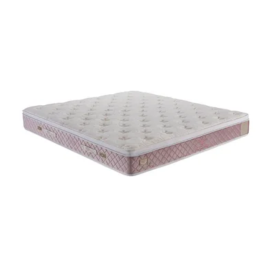 Saltea Visco 160x200 cm roz, arcuri individuale, memory foam, fermitate medie