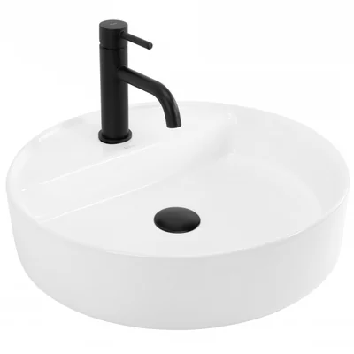 Lavoar pe blat alb, rotund 45 cm, Rea Ronda