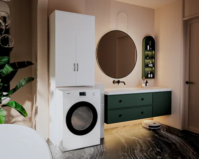 Dulap ms,  65x35x199 cm, Alb