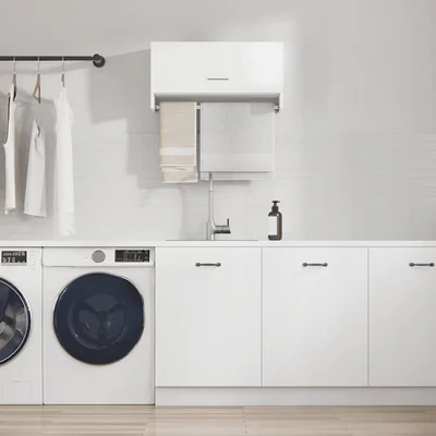 vidaXL Sifonier, alb, 70x32,5x35 cm, PAL