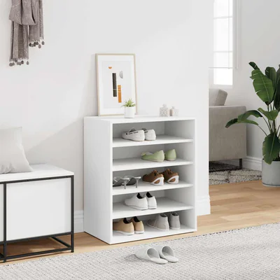 vidaXL Pantofar, alb, 60x35x70 cm, PAL