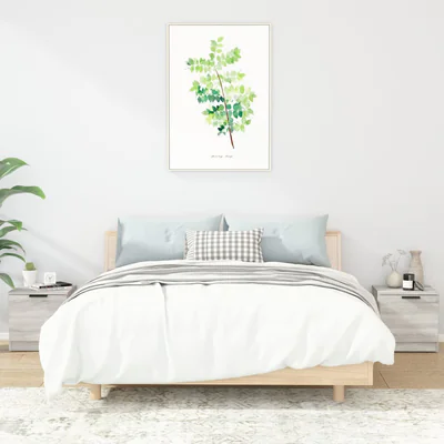 vidaXL Noptiere, 2 buc., sonoma gri, 40x39x40 cm