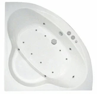 Cada Sanotechnik Samos cu hidromasaj comanda pneumatica 140x140x42 cm