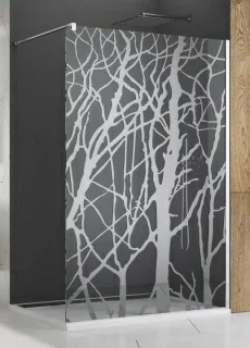 Cabina dus Walk-in SanSwiss Easy STR4P 100xH200 cm Tree