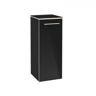 Dulap suspendat Villeroy&Boch Avento stanga 35x37xH89 cm negru lucios