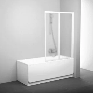 Paravan cada Ravak Chrome CVS2 100x150 cm, dreapta, profil alb