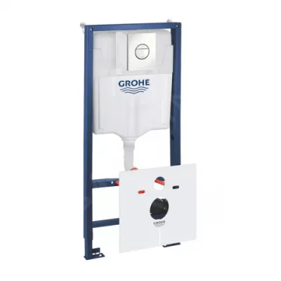 Set PROMO 5 in 1 rezervor incastrat Grohe Rapid SL cu clapeta Nova Cosmopolitan alba