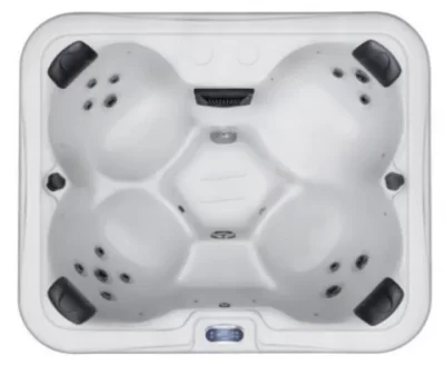 Minipiscina Glass Escape 18 alb 180x150x74 cm pentru 4 persoane