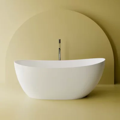 Cada freestanding Marmite Colmar 158x70 cm din compozit alb