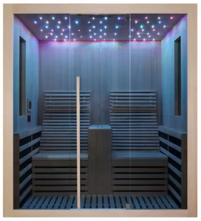 Sauna uscata CARBON 2 cu rezistente Carbon-Magneziu, 150 x 180 x 195cm