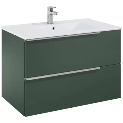 Set mobilier baie Roca Elegant Plus 80x46xH55 cm, verde