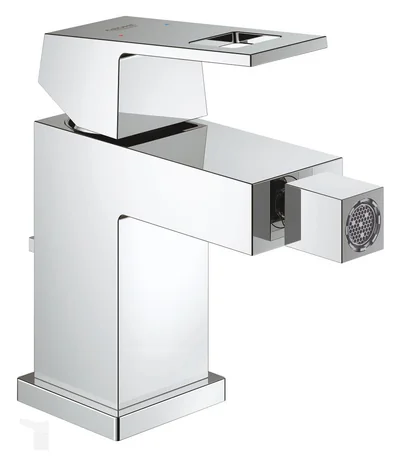 Baterie bideu  Grohe Eurocube,crom,furtune flexibile-23138000