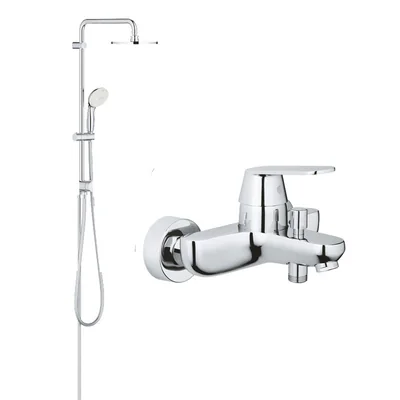 Pachet:Coloana dus Grohe New Tempesta 250,crom, baterie cada dus Eurosmart Cosmo (26980001, 32831000)