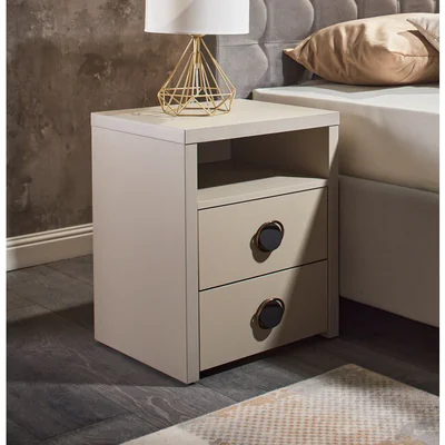 Noptiera Universal, fungo - 45x40x57 cm, design minimalist, un sertar spatios, PAL melaminat