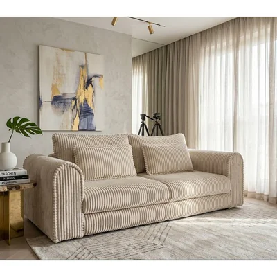 Canapea extensibila Lil Buddy , cu lada de depozitare, material pufos, spatiu de dormit generos 260 x 106 x 89 cm