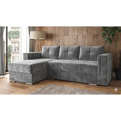 Coltar Heaven 280/180 cm, Tetiere Reglabile, Design Modern, Extensibil