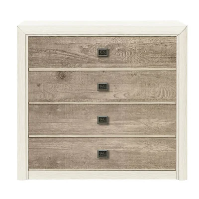 Comoda Koen II KOM4S 103,5x40x93,5 cm Pin Arizona/ Stejar Nava
