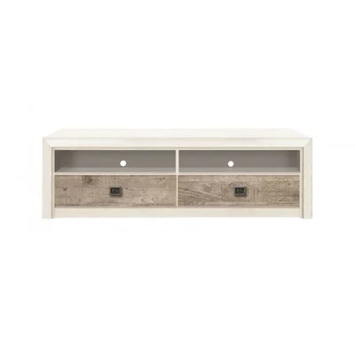 Comoda TV Koen II RTV2S Moderna, PAL Laminat, 150x56.5x44.5 cm, Pin Arizona si Stejar Nava