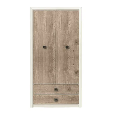 Dulap Koen II Cu 2 Usi, PAL Laminat, 103.5x200.5x56.5 cm, Pin Arizona si Stejar Nava