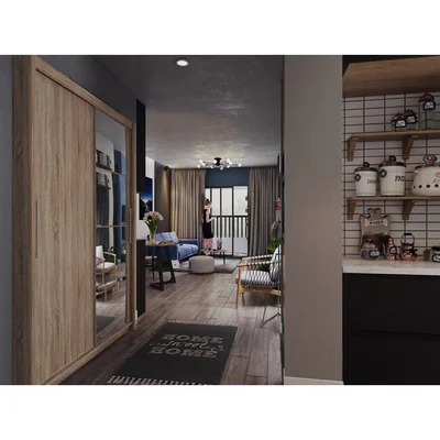 Dulap KARIO cu Usi Glisante – Personalizabil: Dimensiuni, Culoare Sonoma Oak