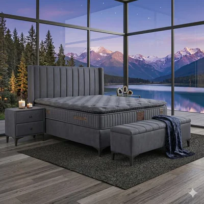 pat saltea gratis black line gri 160x200 cm micro arcuri