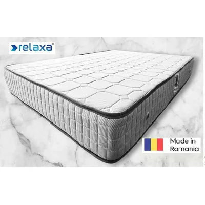 Saltea Lux Plus Ortopedica 160x200x24 cm, Arcuri Bonnell, Fermitate Mediu spre tare , Husa Matlasata 2 Fete: vara-iarna