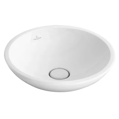 Lavoar pe blat alb lucios 43 cm, rotund, Villeroy Boch, Loop Friends