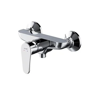 Baterie dus cu montare pe perete, crom, Cersanit Libra