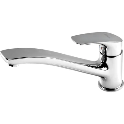 Baterie chiuveta bucatarie crom cu debit redus Deante, Cynia