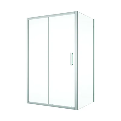 Cabina dus 120x80 cm cu usa culisanta, crom lucios, grosime sticla 5 mm, Sanswiss Ocelia