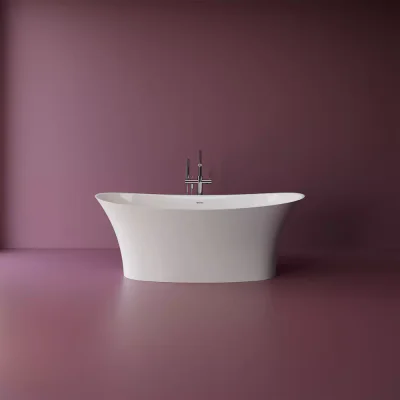 Cada freestanding din compozit 170x79 cm Marmite Syros