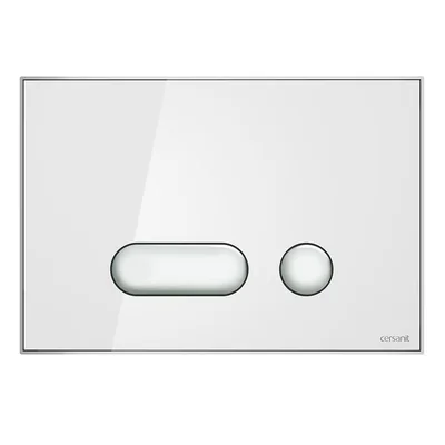 Clapeta actionare rezervor wc sticla alba Cersanit Intera