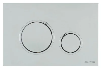 Clapeta de actionare 247x165x14 mm, crom lucios, Schwab Vela