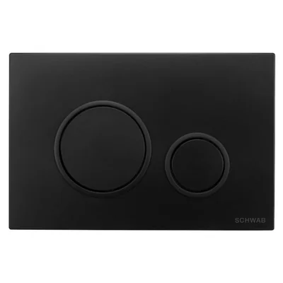 Clapeta de actionare 247x165x14 mm, negru mat, Schwab Vela