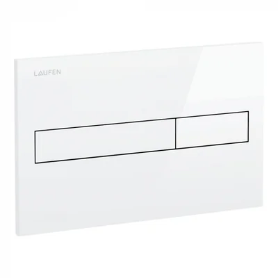 Clapeta de actionare rezervor dubla, alb lucios, Laufen LIS