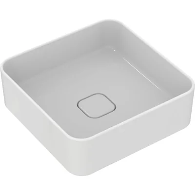 Lavoar pe blat alb 40 cm, patrat, Ideal Standard Strada II