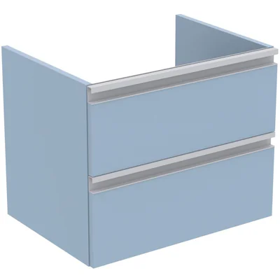 Dulap baie suspendat Ideal Standard Tesi pentru lavoar, 60 cm, MDF, albastru deschis mat