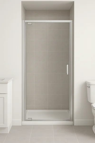 Usa sticla dus batanta 90x185 cm profil crom lucios Cersanit Basic