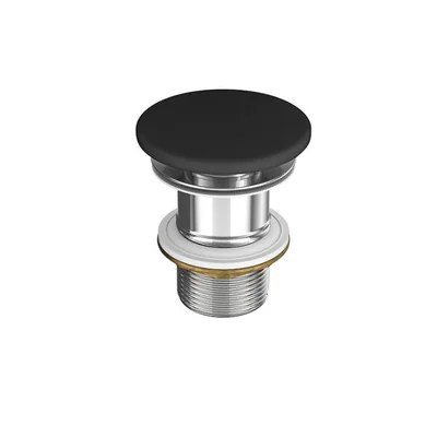 Ventil ceramic pentru lavoar fara preaplin, antracit mat, Cersanit Moduo