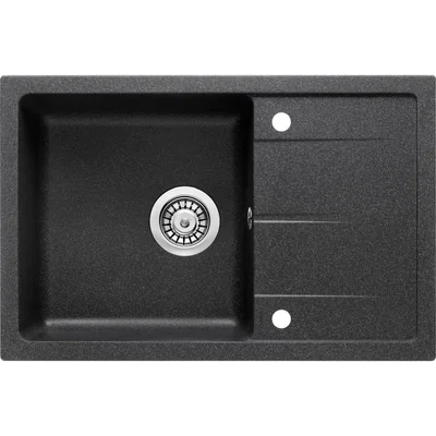 Chiuveta bucatarie compozit cu picurator grafit Deante Leda