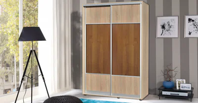 dressing 2 usi glisante c764 sonoma nuc 190x60x200 cm