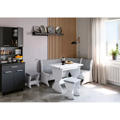 Set bucatarie Argentina Alb Gri