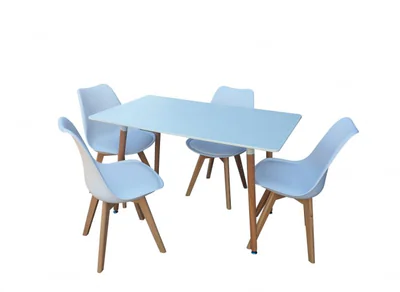 Set masa cu 4 scaune HB01 Mica 120 cm