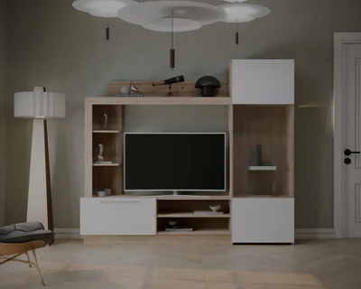 Living Trento Sonoma Alb 204x35x177 cm