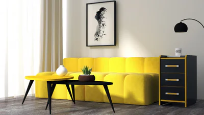 Noptiera Birou PC KL 9.3 Wenge Galben