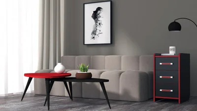 Noptiera Birou PC KL 9.3 Wenge Rosu