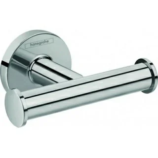 Cuier baie dublu Hansgrohe Logis Universal, crom
