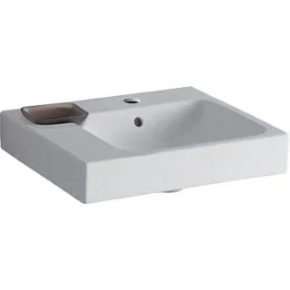 Lavoar Geberit Icon cu bol decorativ, blat stanga 50x49xH15 cm